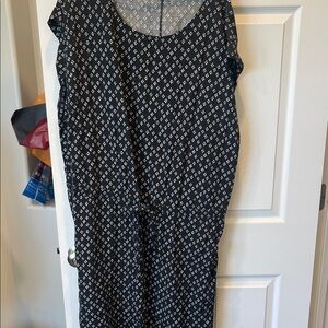 Black and White Patterned Dress